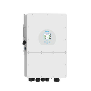 Гібридний інвертор Deye SUN-15K-SG01HP3-EU-AM2 15 кВт, 3 фази, 2 MPPT, високовольтна АКБ (HV) — вигляд спереду