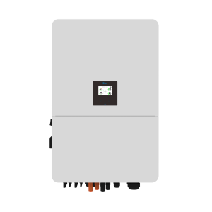 Гібридний інвертор Deye SUN-60K-SG02HP3-EU-EM6 60 кВт, 3 фази, 6 MPPT, високовольтна АКБ (HV) — вигляд спереду